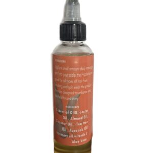 Verdolagas Organic Hair Oil Plus, 6 Oil Blend for Curly, Coily Wavy Hair with Almond Oil, 4.2 fl oz 125ml
